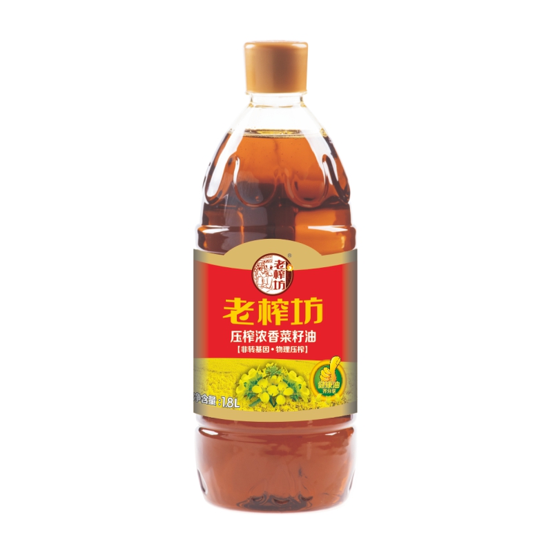 老榨坊 壓榨濃香菜籽油 1.8L